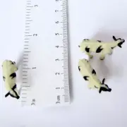 3 Toy Holstein Cow Figures Game Pcs 11624 Micro-Mini Doll House Shoppe Miniature