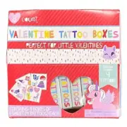 Bendon Kids Valentine Tattoo Boxes 8 Count Temporary Tattoo Party Favors NIB