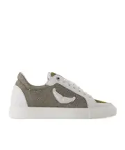 Zadig Voltaire Fly On Sparkle Sneakers 36 silver