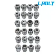 LABLT 24Pack ER40 Collet Set Metric Size High Precision Spring Clamping Collets