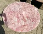 Rose Quartz Stone Coffee & Tea Table Top Gemstone Console Hotel Bar Desk Decors