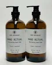2 Sume Apothecary COCONUT SANDALWOOD Hand Ritual Liquid Hand Soap Wash