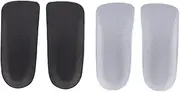 BUTIFULSIC 2pairs Height Increase Insoles Anti-skid Heel Cushion for Men Women Comfortable Height Lift Inserts for Shock Absorption and Posture Gray Design