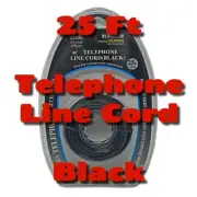 25ft Phone Cable Wire RJ12 RJ-12 6P4C Straight Telephone Line Cord Fax