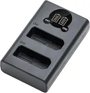 [Kimaru] EN-EL14 Battery Charger, Double Slot EN-EL14 Charger for Nikon MH-24 Charger and Nikon P7000, P7100, P7700, P7800, D3100, D3200, D3300, D3400, D3500, D5100, D5200, D5300, D5500, D5600 Cameras.