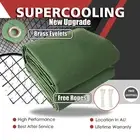 370x610cm Army Heavy Duty Canvas Tarp Tarpaulin Sun Blocked Waterproof Dustproof