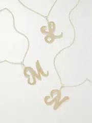 [THE M JEWELERS] THE M JEWELERS - The Signature Script 10-karat Gold Necklace - A A Gold