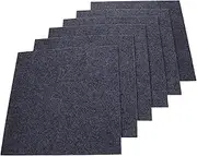 10pcs Padded Floor Tiles Thicken Carpet Mat Square Carpet Tiles for Home Decor Non-Slip Bottom Easy DIY Puzzle