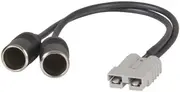 50A Anderson Connector to 2 x 15A Cigarette Socket Lead 16 gauge copper cable