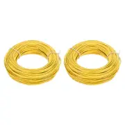 20AWG Gauge Stranded Hook-Up Wire PVC Tinned Copper Wire 30m/100ft Yellow
