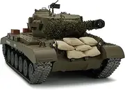 Modified Edition 1/16 Remote Control US M26 Pershing Heavy Tank (Upgraded/Metal Road Wheel & Tracks & Sprocket Wheel & Idle Wheel)(5000mah Nimh Battery)(Steel Gear Gearbox)