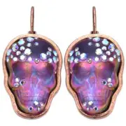 KIRKS FOLLY MYSTIC LEVER BACK EARRINGS IRIDIS COOPER OX