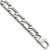 Stainless Steel Chisel Polished 8.5 Inch Open Link Bracelet