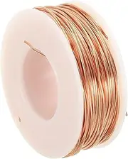 uxcell 98.42 Feet Solid Bare Copper Wire,20 Gauge 99.9% Pure Copper Wire 0.8mm Soft Beading Wire Metal Plant Stem Ties for Jewelry Craft (30m)