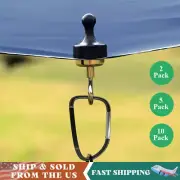 Magnetic Camping Hooks Canopy Hanging Hook Carabiner Tents Magnets Hangers Home