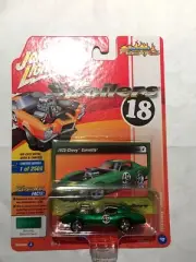 JOHNNY LIGHTNING 1975 CORVETTE #49 GREEN 1/64 DIECAST CAR CUSTOM