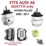 ENGINE MOTOR TRANSMISSION MOUNT MOUNTS; SET, V6 3.0 3.2 L For Audi A6Q 2006-2011 (for: Audi)