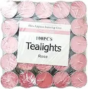 Scented Tea Light Bulk Tealight Candles 4 Hour Hours Burn Scent - 100pcs
