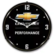 Chevrolet Performance 2, Lighted Backlit LED Clock GM Licensed Free Shipping