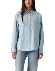 [Levi's] Harlie Boyfriend Shirt in Silver Launch