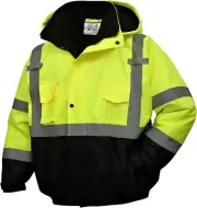 High Visibility Waterproof Reflective Jackets for Men - Class 3 Safety Gear