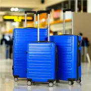 ALFORDSON 20" 24" 28" 3pc Luggage Trolley Set Suitcase Travel TSA Carry On Hard Case Lightweight Blue