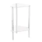 Acrylic Side Table Modern Transparent Desk Clear Storage Rack Office Decoration