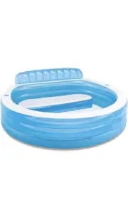 ✅ Intex Swim Center Inflatable Family Lounge Pool 90" x 86" x 31" for Ages 3+ ✅