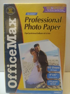 Office Max Professional Photo Paper 40 Sheets 4 x 6 Glossy New And Improved