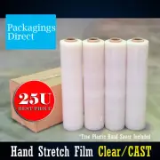 20x Stretch Wrap Film 500mm 3.7kg Clear 25U Pallet Wrapping