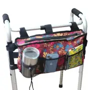 Update Walker Bag – Hands‑Free Storage & Attachment for Rollators Flower