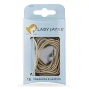 Lady Jayne Snagless Elastics Blonde 18 Pack