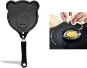 Setaria Viridis Mini Pancakes Maker Egg Frying Pan Pancake black1