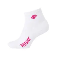 在飛比找Yahoo奇摩購物中心優惠-DESCENTE 男女運動厚底短襪-日本製 襪子 排球襪 運