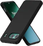 [Foluu] Slim Fit Case for OnePlus Nord 4 5G - Scratch Resistant TPU Silicone Protective Cover for OnePlus Nord 4 5G 2024 (Black)