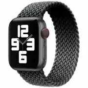Black Large 38/40/41 Iwatch Band Braided Solo Loop Apple Watch