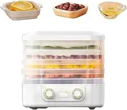 2025 New Home Food Freeze Dryer with Digital Adjustable Timer and Temperature Control Food Dehydrator for Meat and Vegetables Candy and Snack Dryer (white,1 PC)
