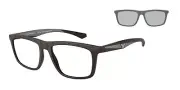 EMPORIO ARMANI EA4235 61861W Matte Brown Clear 55 mm Men's Sunglasses