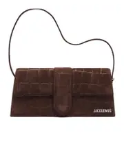 Long flip shoulder bag One size dark brown