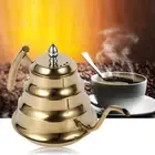 1x Bamboo Joint Design Stainless Steel Gooseneck Coffee Kettle Drip Pot Maker
