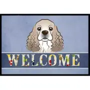 Carolines Treasures BB1402JMAT Cocker Spaniel Welcome Indoor & Outdoor Mat- 2...