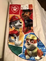 Nickelodeon PAW PATROL Quilted Holiday Stocking 16" - CHASE, MARSHALL - NEW!