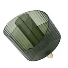 US (Green)Makeup Brush Holder Case Multi Grids Clear Cosmetic Brushes Storage Bo