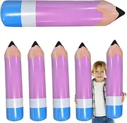 Inflatable Crayons - Large Inflatable Pencils Decorations,Kids' Balloons Large Inflatable Pencils for Classroom Decor, Garden, Room, Birthday Favors