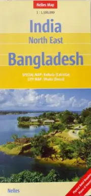 NEW 2006~MAP of INDIA, NORTHEAST--BANGLADESH, Nelles~Details of Calcutta, Dacca