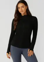 [Lorna Jane] Amy Ultimate Thermal Hooded Jacket in Black, Size - Small S Black