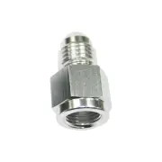 Aeroflow Straight Female NPT To Male Adapter 1/8" To -4AN Silver Finish