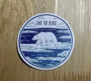 Save The Bears - Sticker - Decal - 2 1/2" 2.5 Inch Decal
