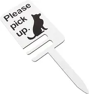 POPETPOP Please Pick Up Garden Yard Sign No Dog Pooping Sign Yard Dont Poo Sign Garden Decor