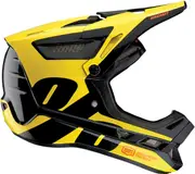 100% Aircraft Composite LTD Neon Yellow Downhill Helmet, black-yellow, Size M for Men Black Yellow